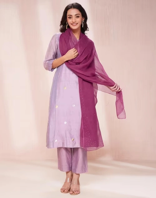 Wine Cotton Silk Metallic Embroideries Dupatta 3 Wine Cotton Silk Metallic Embroideries Dupatta