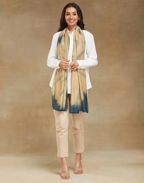 Grey Modal Tie & Dye Stole 3 Grey Modal Tie & Dye Stole