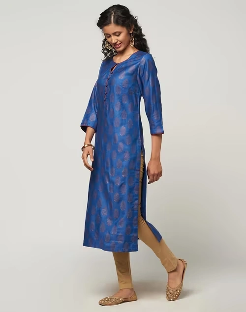 Beige Cotton Churidar