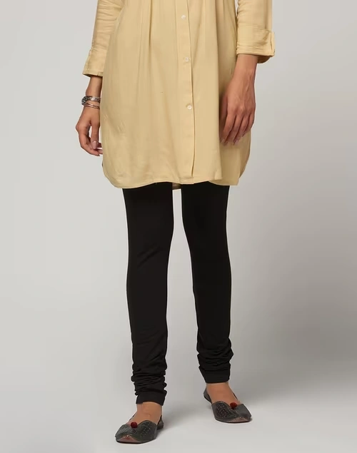 Black Cotton Churidar