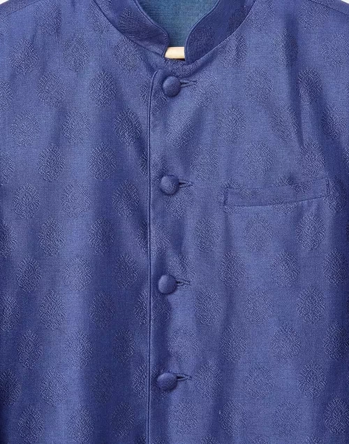 Viscose Silk Jacquard Kurta Set