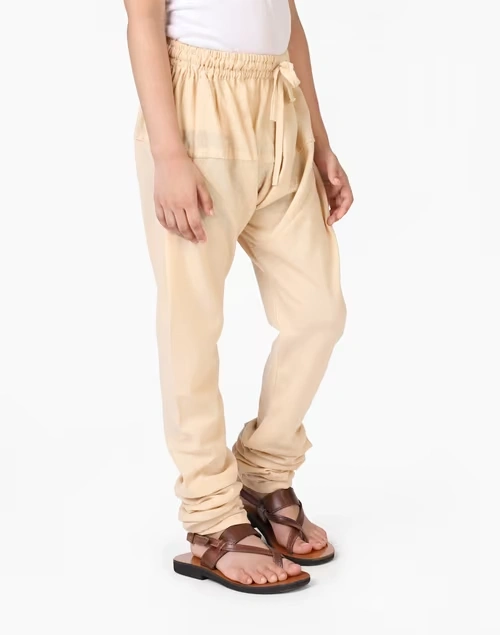 Beige Cotton Churidar