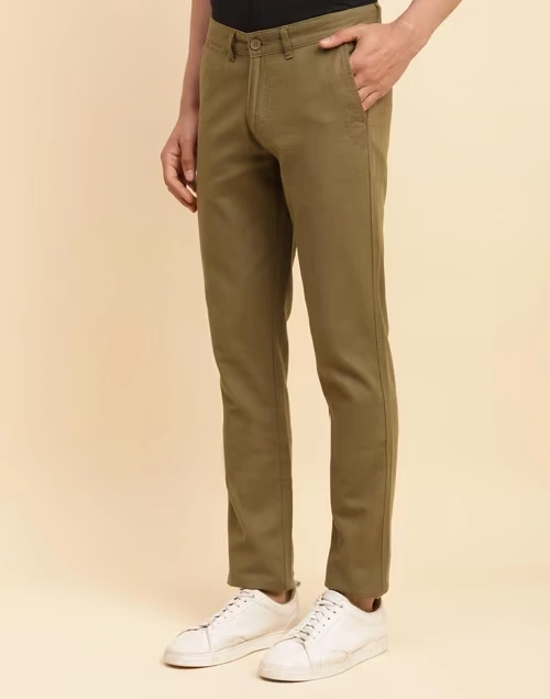 Green Cotton 929 Slim Cut Pants