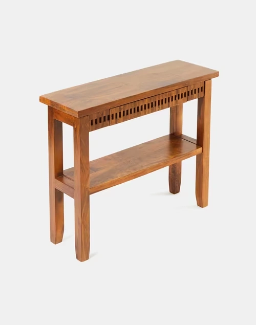 Brown Lattes Mango Wood Console