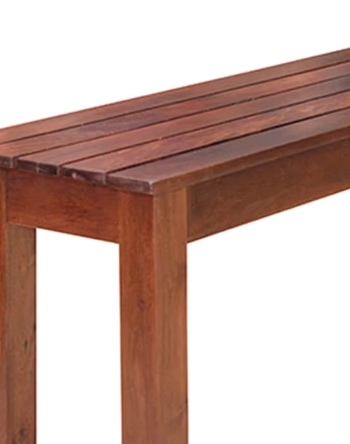 Slatted 3 Seater Bench