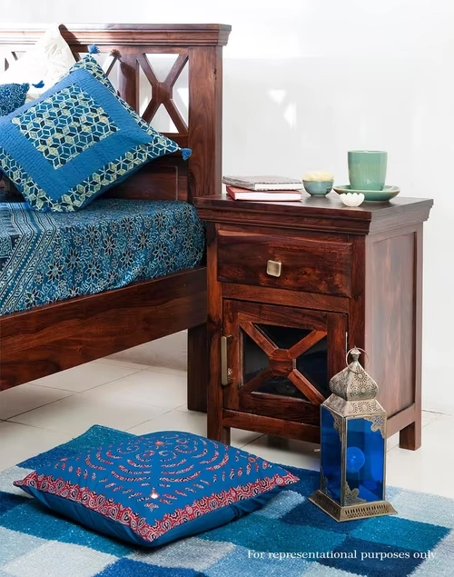 Crisscross Bedside Table