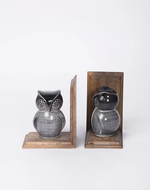 Mitul Owl Book End Set Of 2 3 Mitul Owl Book End Set Of 2