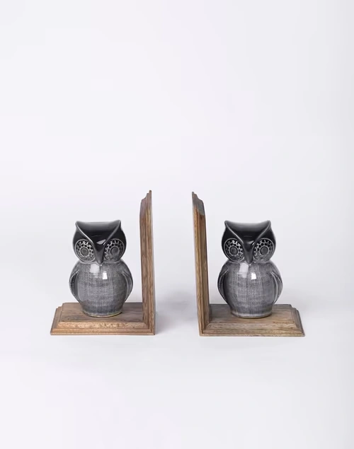 Mitul Owl Book End Set Of 2 4 Mitul Owl Book End Set Of 2