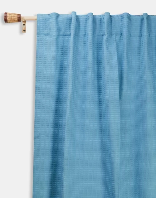 Blue Kabir Printed Cotton Curtain