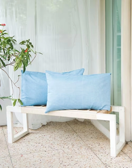 Cotton Chambray Pillow Cover Set Of 2