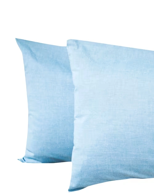 Cotton Chambray Pillow Cover Set Of 2 4 Cotton Chambray Pillow Cover Set Of 2