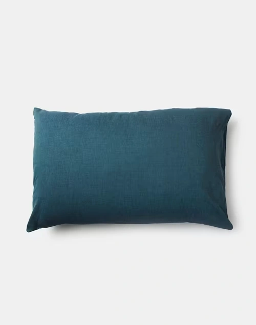 Navy Chambray Cotton Pillow Cover | Set of 2 4 Navy Chambray Cotton Pillow Cover | Set of 2