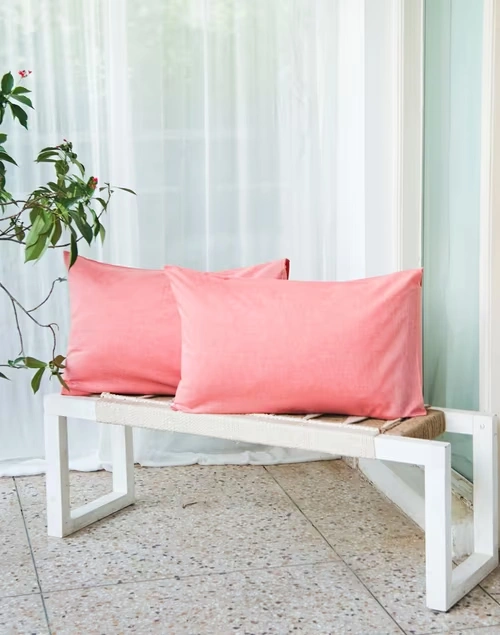 Cotton Chambray Pillow Cover Set Of 2