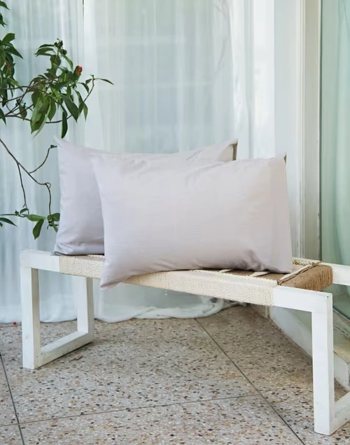 Cotton Chambray Pillow Cover Set Of 2