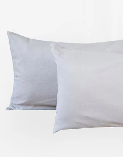 Cotton Chambray Pillow Cover Set Of 2 4 Cotton Chambray Pillow Cover Set Of 2