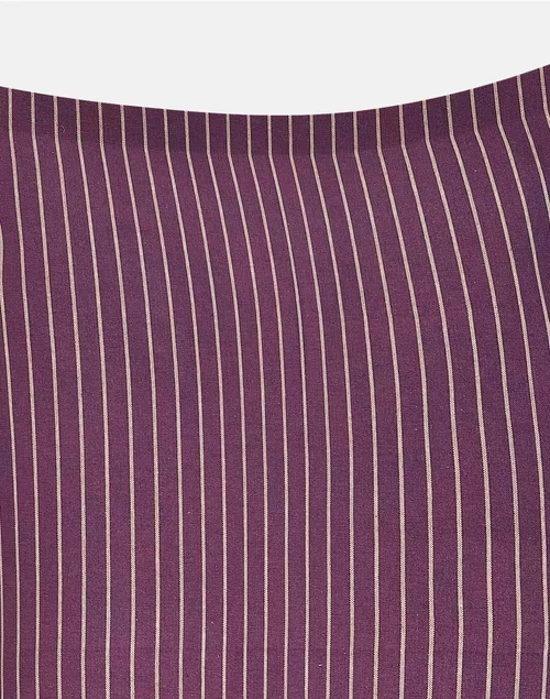 Purple Nile Stripe Cotton Pillow Cover | Set of 2 4 Purple Nile Stripe Cotton Pillow Cover | Set of 2