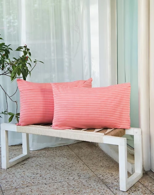 Cotton Woven Pillow Cover Set Of 2