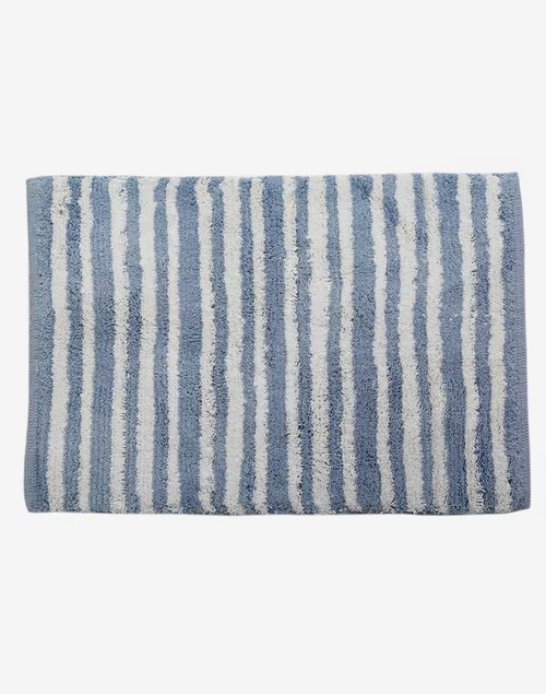 Light Blue Pranay Cotton Bathmat 4 Light Blue Pranay Cotton Bathmat