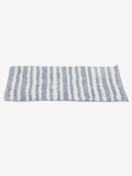 Grey Pranay Cotton Woven Bathmat 3 Grey Pranay Cotton Woven Bathmat