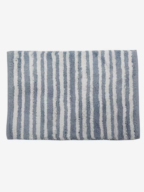 Grey Pranay Cotton Woven Bathmat 4 Grey Pranay Cotton Woven Bathmat