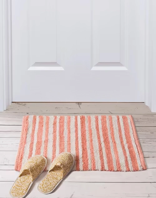 Pink Pranay Cotton Bathmat