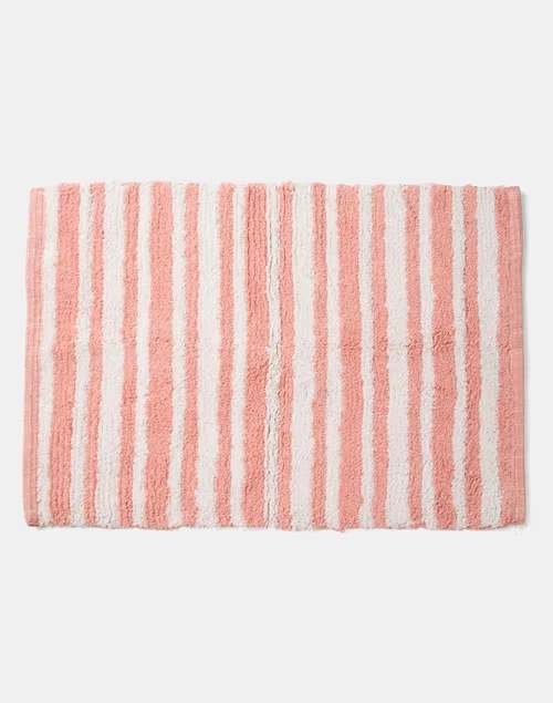Pink Pranay Cotton Bathmat