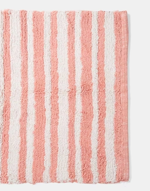 Pink Pranay Cotton Bathmat