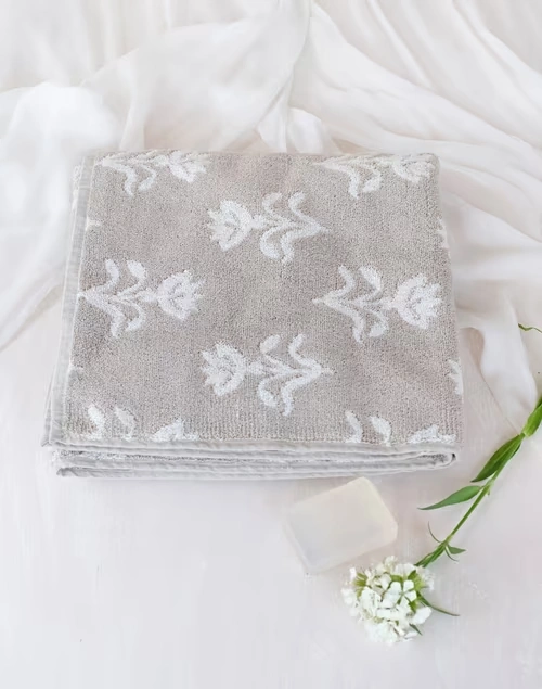 Beige Vikal Cotton Pile Hand Towel 3 Beige Vikal Cotton Pile Hand Towel