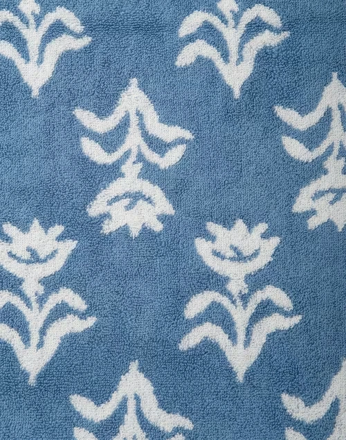 Blue Cotton Woven Towel- Medium 4 Blue Cotton Woven Towel- Medium