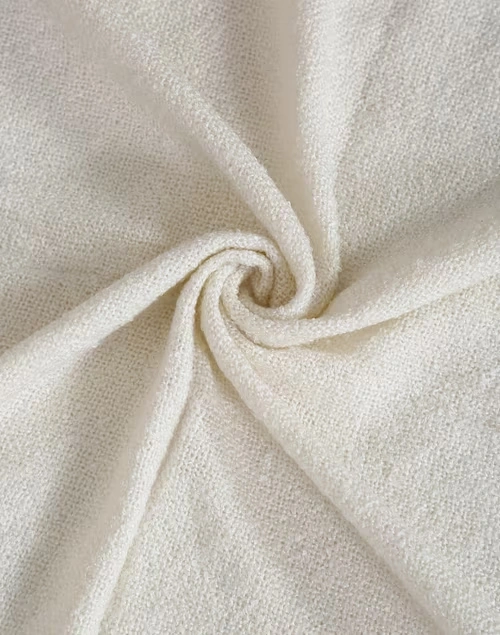 Off White Acrylic Woven Boucle Throw 3 Off White Acrylic Woven Boucle Throw