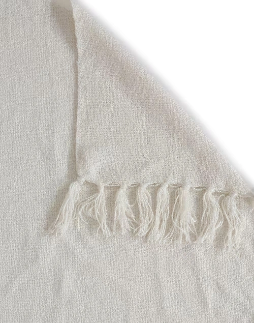 Off White Acrylic Woven Boucle Throw 4 Off White Acrylic Woven Boucle Throw