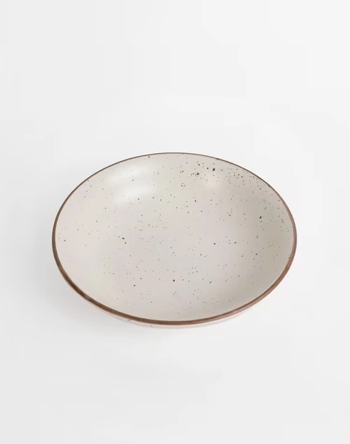 Natural Kadir Ceramic Pasta Plate