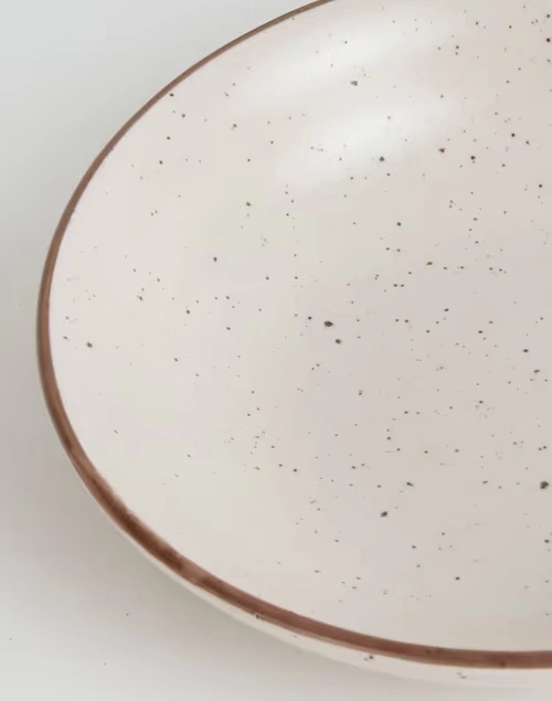 Natural Kadir Ceramic Pasta Plate