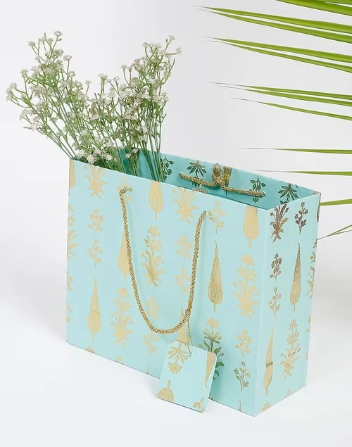 Cyanea Wide Top Paper Bag