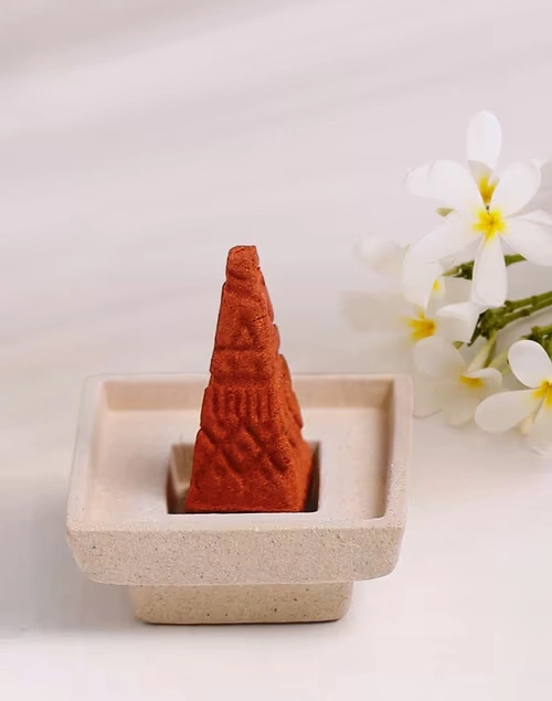 Niryasaha Incense Cones With Holder - Pack Of 16 Cones