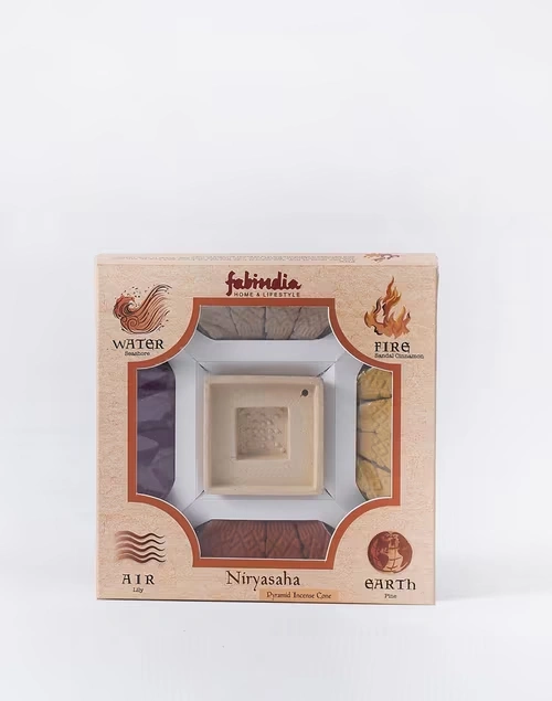 Niryasaha Incense Cones With Holder - Pack Of 16 Cones