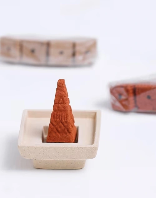 Niryasaha Incense Cones With Holder - Pack Of 16 Cones 3 Niryasaha Incense Cones With Holder - Pack Of 16 Cones