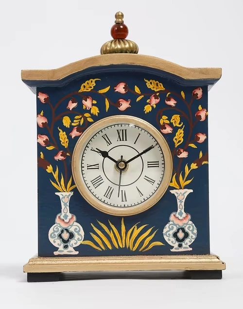 Pashav Hand Painted Table Clock