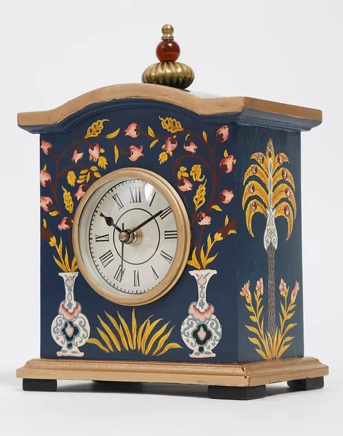 Pashav Hand Painted Table Clock