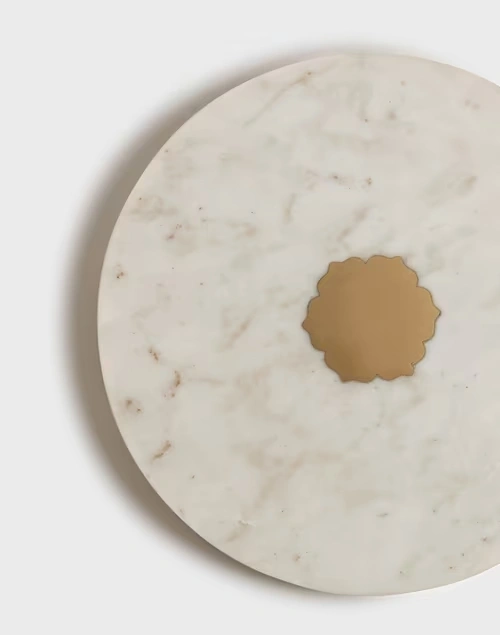 Rasoi Marble Chakla Belan With Stand 2pc Set