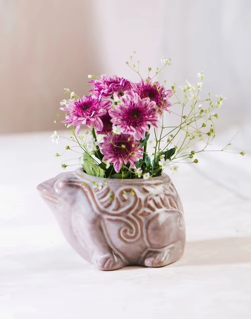 Jeevi Frog Planter - Beige