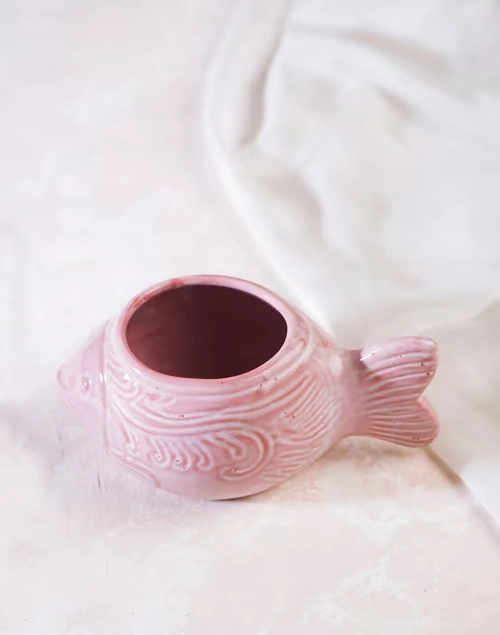 Jeevi Fish Planter - Pink
