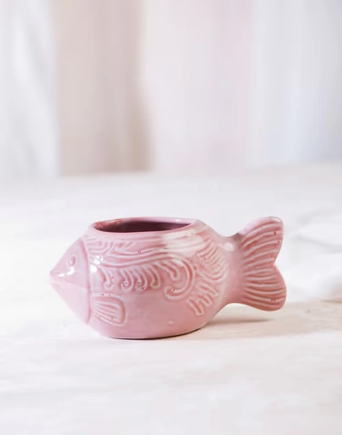 Jeevi Fish Planter - Pink