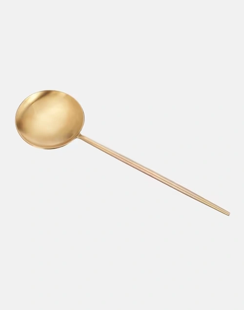 Ayira Antique Brass Salad Server