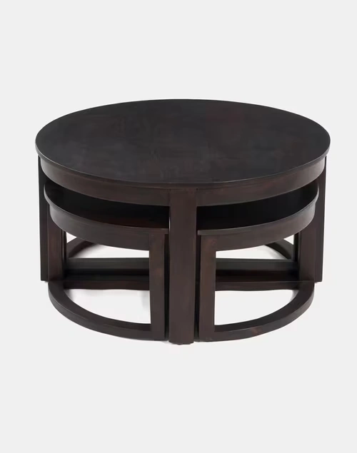 Brown Sheesham Wooden Coffee Table