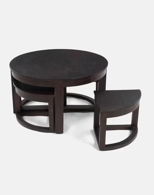 Brown Sheesham Wooden Coffee Table