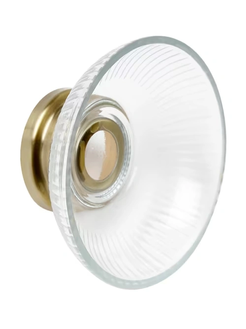 Antique Brass Saral Glass Soap Dish