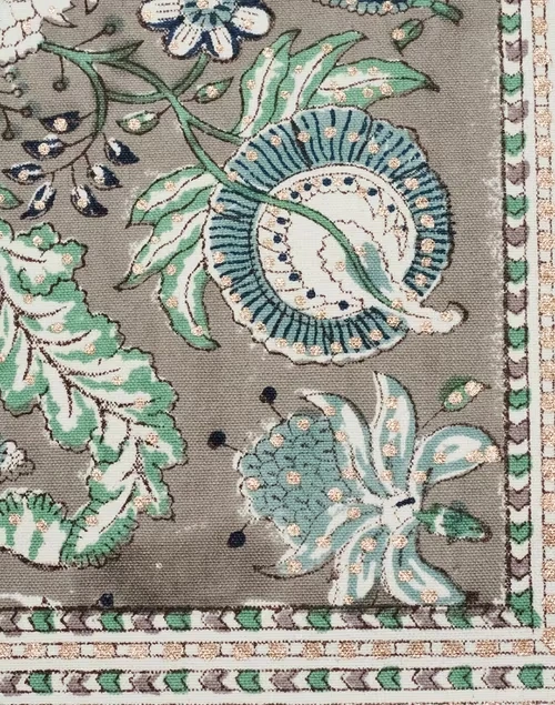 Blue Coromandel Cotton Hand Block Printed Mat | Set of 6