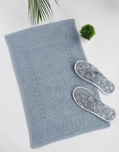Aqib Cotton Woven Bathmat