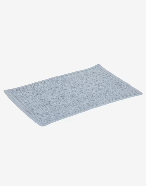 Light Blue Aqib Cotton Bathmat